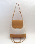 レディースバッグ149　生成&キャメルコンビ2WAY 　　260×300　￥2,000