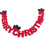 クリスマス453　ガーランド　MERRY CHRISTMAS 葉付き　1200W 　￥1,200