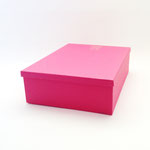 BOX150　クラフト角濃ピンク　250×335×95H　 ￥500