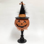 ハロウィン218　スタンドかぼちゃ黒ハット　375H　 ￥2,500