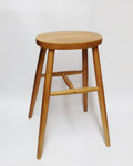 スツール114　オーバル　ナチュラル　345×240×605H　￥3,000　＊座面色抜けあります＊