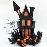 ハロウィン278　ハロウィンハウス　250×430H 　￥3,000　＊点灯します＊