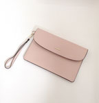 レディ―スバッグ128　クラッチ　ピンクエッジ黒　￥1,200