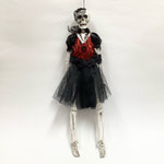 ハロウィン194　壁飾り　ガイコツパーティーレディ―　430Ｈ　￥800