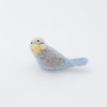 ぬいぐるみ384　羊毛インコ　水色　￥700