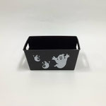 ハロウィン114　カゴ　黒おばけ　153×113×70H 　　￥300