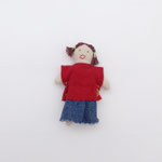 ぬいぐるみ323　女の子　デニムスカート　105Ｈ　¥400