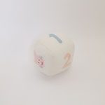 布小物127　　サイコロ　BEAR&うさぎ　90×90×90　　＊オリジナルです＊