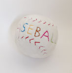 布小物140　　BASEBALL　ステッチ　200φ　￥1,000　　＊オリジナルです＊