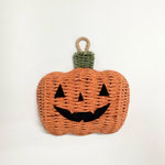 ハロウィン340　壁飾り　かぼちゃひもアート　S　　180×195　￥700　   