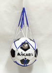 サッカーボール101　MIKASA 黒&白（ネット付き）22㎝（サイズ5）￥800