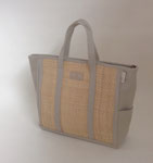 トートバッグ115　かごコンビグレー　420×320×115　￥2,000