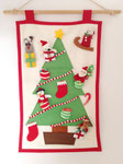 クリスマス302　壁飾り　クリスマスキルト　660×710　￥3,000　＊オリジナルです＊
