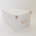 BOX200 　クラフト6角白コーナーフレーム付き　L　310×400×210H 　￥800＊2つあります。