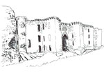 mittelalterliche Ruine Burgtor