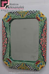 16. Espejo en Talavera Realzado RC-4032 - 16 de 40x32 cm (16"x15" in)