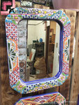 4. Espejo en Talavera Realzado RC-4032 - 4 de 40x32 cm (16"x15" in)