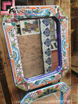 13. Espejo en Talavera Realzado RC-4032 - 13 de 40x32 cm (16"x15" in)