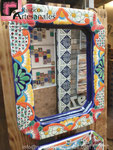 1. Espejo en Talavera Realzado RC-4032 - 1 de 40x32 cm (16"x15" in)