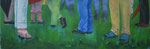 Vernissage im Freien, 2013, 50 x 180 cm, Öl/Acryl auf Leinwand