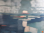 L'instant présent (80x 60 cm) . marqueterie contemporaine . VENDU  
