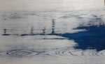 L'Estuaire (90x 55 cm) . marqueterie contemporaine , 1400€