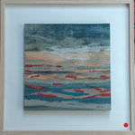 Sensations 2 (30 x 30 cm) ; encadrement 47x 47. marqueterie contemporaine . VENDU