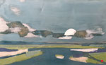 Sérénité ( 80 x 50 cm) . marqueterie contemporaine . VENDU
