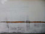 Au loin dans la brume  (80x 46 cm) .  marqueterie contemporaine , 1000€