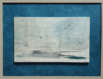 Littoral 1 (30 x 18 cm) ; encadrement 42x 32. marqueterie contemporaine , 350€