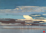 Entre terre et eau (80x60 cm). marqueterie contemporaine . VENDU