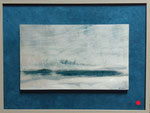 Lactescence 2 (30 x 18 cm) ; encadrement 42x 32. marqueterie contemporaine. VENDU