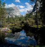 the clear lakes acted as mirror