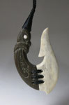 #D3 ; 80mm / Lignum Vitae+Whale Bone+Bone eye / AVAILABLE