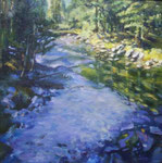 Late Autumn Sun - Yosemite, Oil on Canvas, 20" x 20"