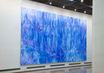 《Glacier》2011年／神奈川県民ホールギャラリー／和紙、顔料／500×910 cm