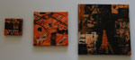 Trilogie 10 x 10 cm, 20 x 20 cm, 30 x30 cm Acryl auf Leinwand