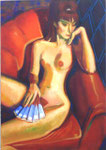 Le Grande Dame, 70 x 100 cm, Acryl auf Leinwand