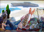 Fischertraum, 70 x 50 cm, Öl auf Leinwand, / Besitz des Künstlers /