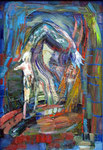 Mime, 35 x 50 cm, Öl auf Leinwand, auf Karton, / Besitz des Künstlers /