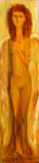 Engel, 49 x 13 cm, Öl auf Holz
