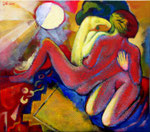 Die Magie der Liebe, 80 x 70 cm, Acryl auf Leinwand
