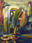 Picknick, 60 x 80 cm, Öl auf Leinwand
