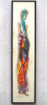 Frauengestalt 1,  81 x 19 cm, Acryl  auf Sperrholz (8 mm), Metallrahmen, Schattenfuge
