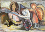  Der Tanz,  50 x 70 cm, Acryl auf Leinwand