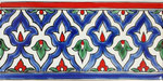 Orientalische Fayencen, keramische Wandfliese // Dekor: Istanbul F 10x20 cm