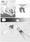 François (11 ans) - Dessin au feutre et trame numérique 2
