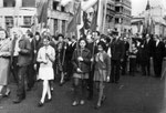 Первомайская демонстрация на Каляевской ул. 1970-е г.г.