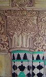 Detalle Columna Alhambra. Óleo dm 60 x 100.NO DISPONIBLE