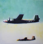 "Flugzeuge"  Öl auf Leinwand  50x50  2022  #22003